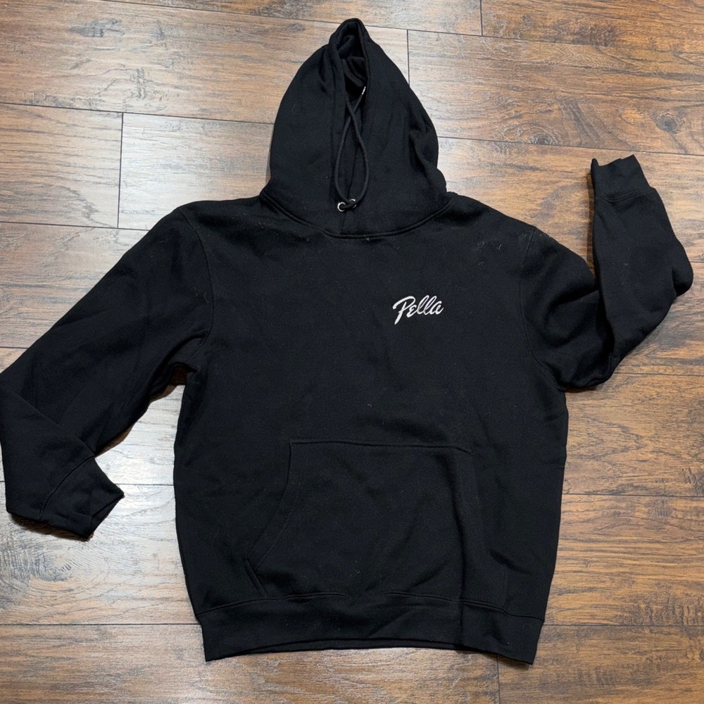 Pella Classic Black Men's Hoodie large EUC!
